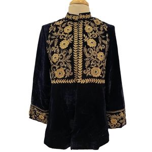 Velvet Embroidered Jacket